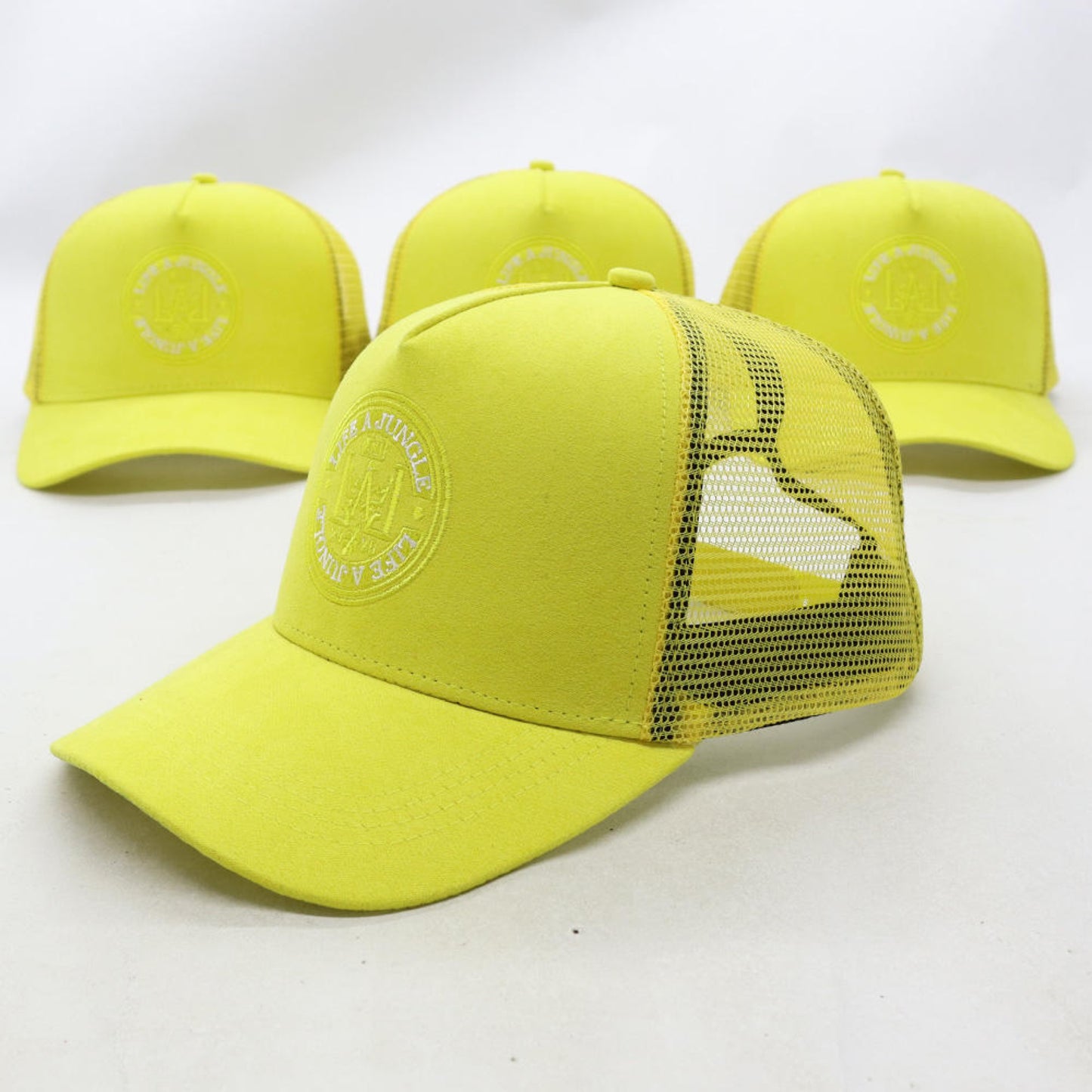 LIFE A JUNGLE TRUCKER HAT