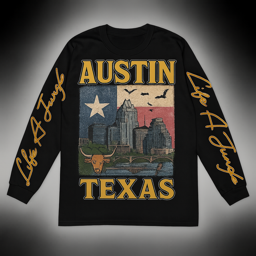 LAJ Rep Your State City Or Town Life A Jungle Long sleeve Tshirts