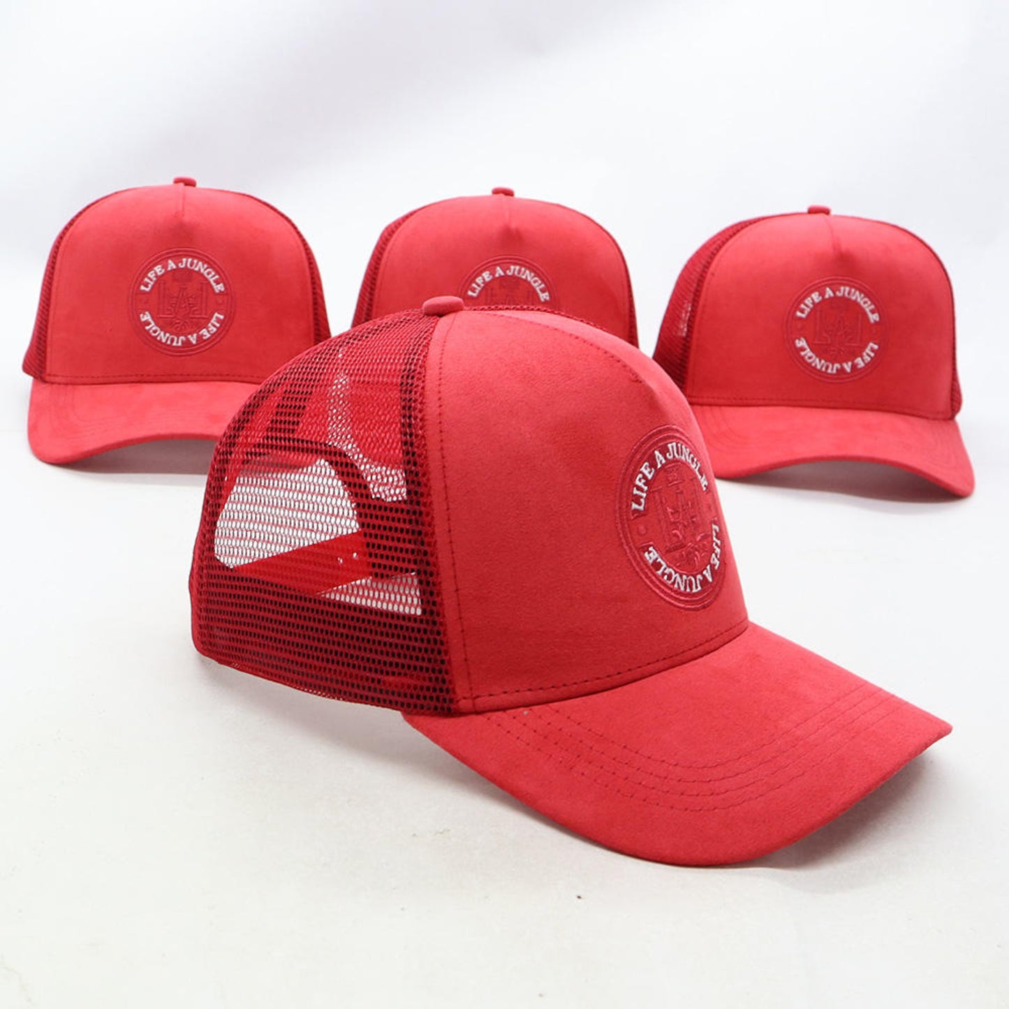 LIFE A JUNGLE TRUCKER HAT