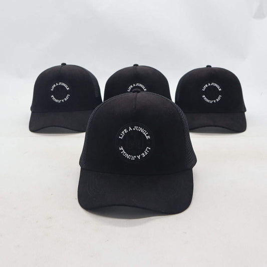 LIFE A JUNGLE TRUCKER HAT