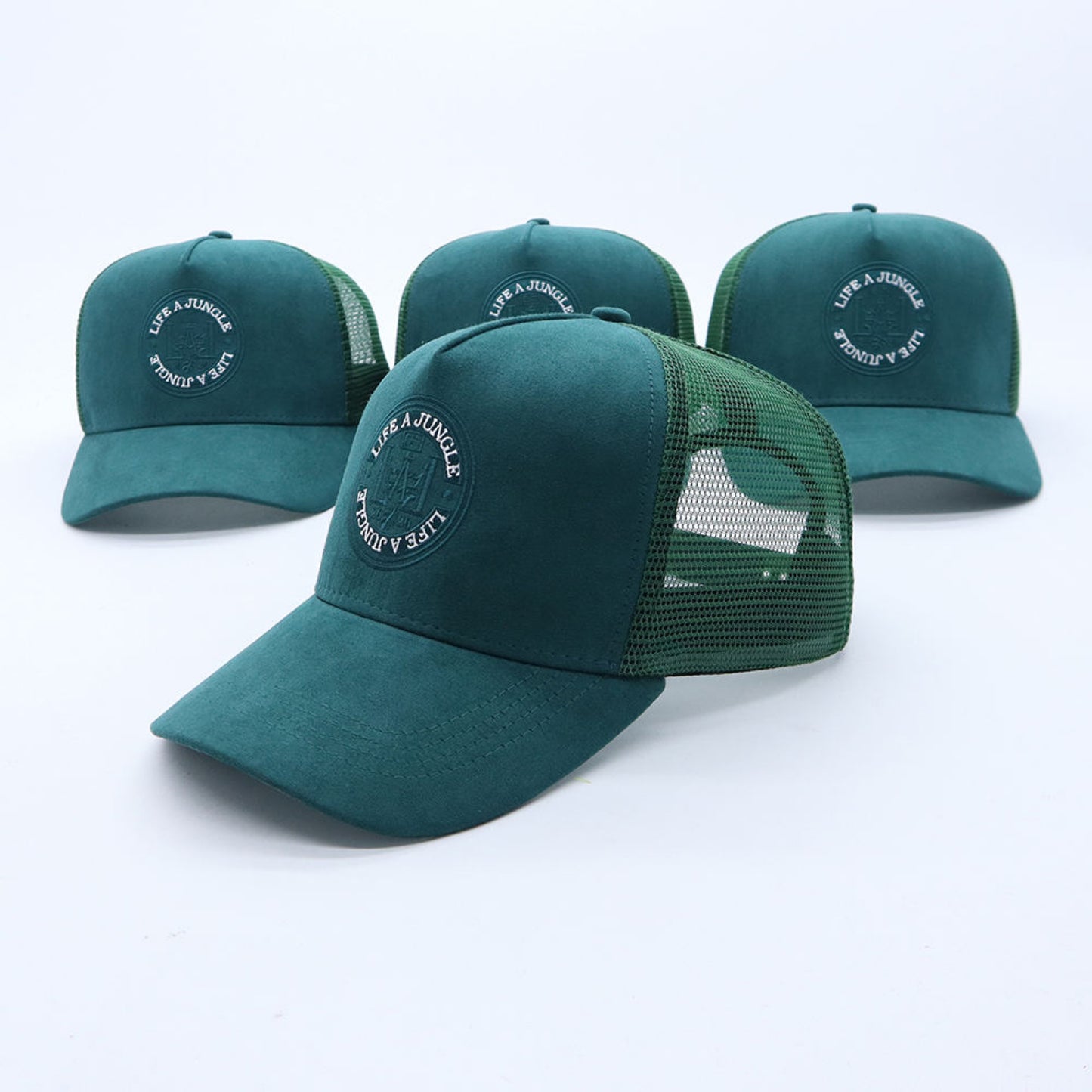 LIFE A JUNGLE TRUCKER HAT