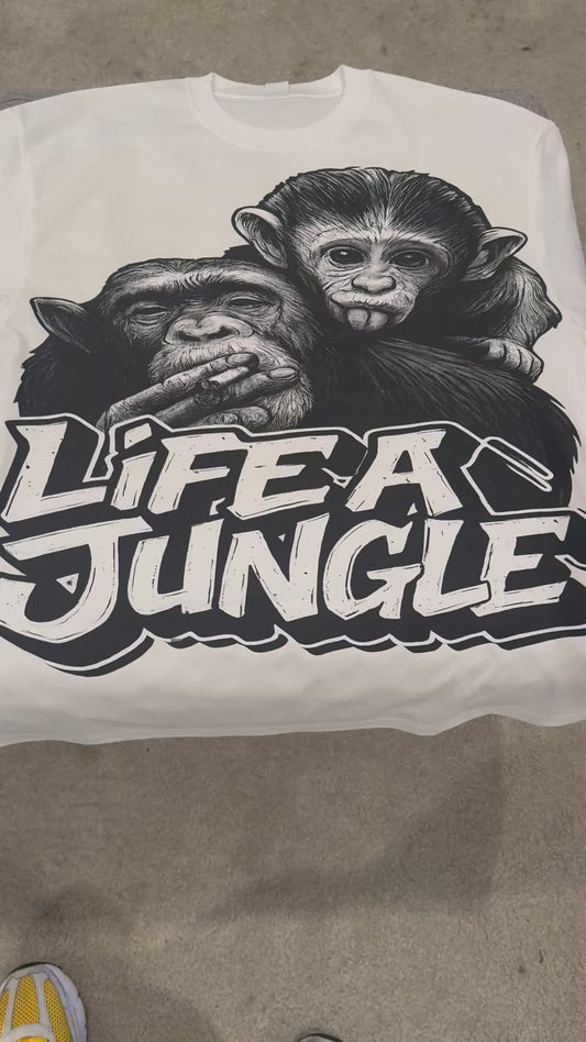 Life A Jungle – Chimp Graphic Tee any color